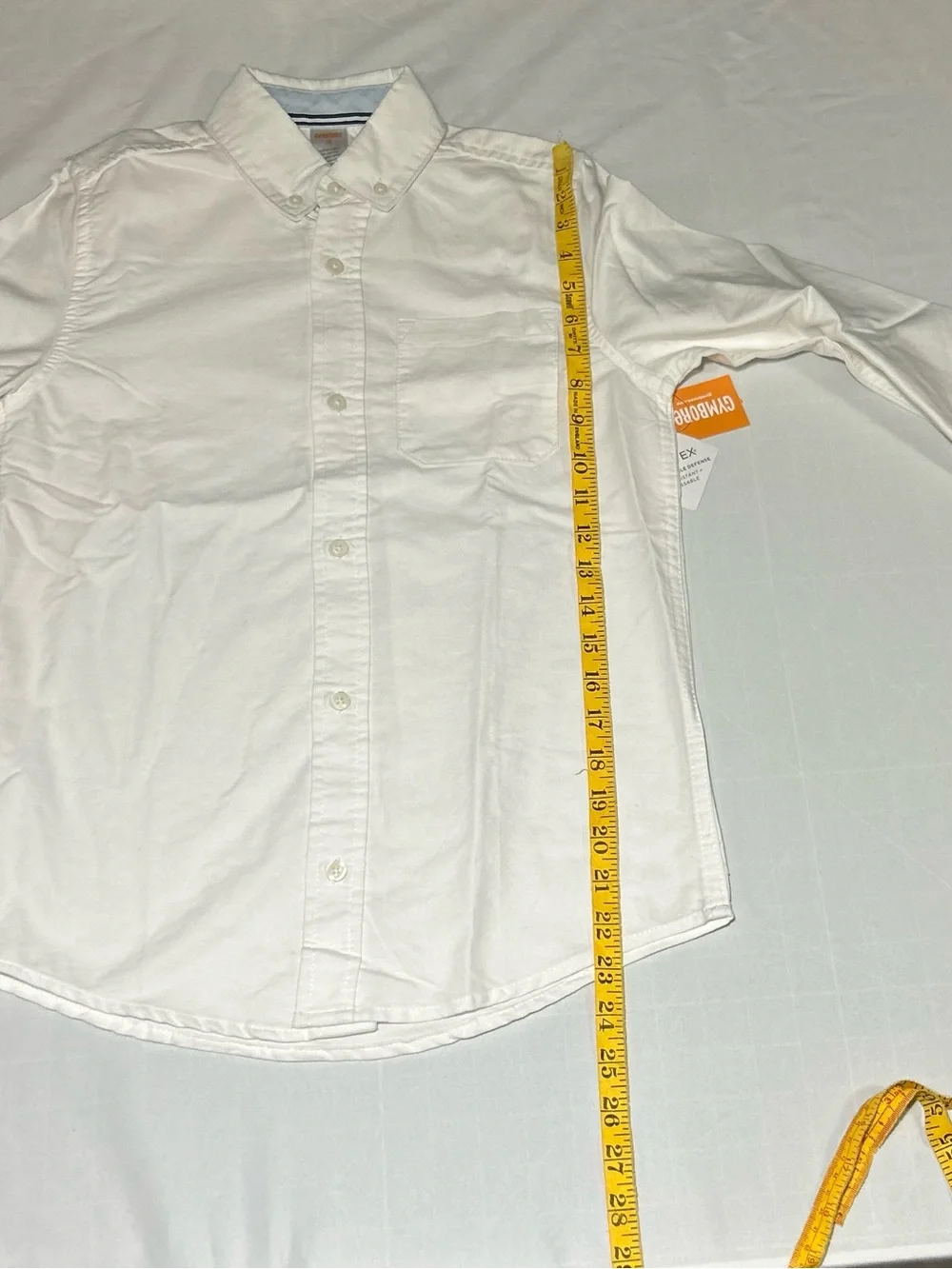 Gymboree Boys White Long Sleeve Uniform School Suit Classic Button Up NWT